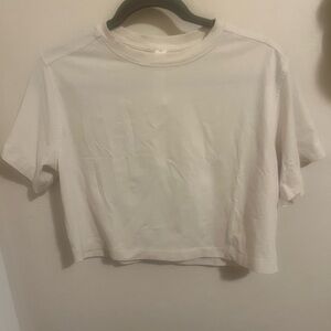 Lululemon Athletica Cream Crop Top